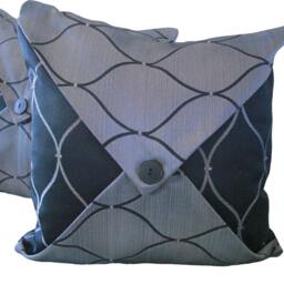 Kuwaha Home Jacquard Decorative Accent Throw Pillow Covers Gray & Black - thumbnail 3