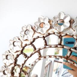 "Peruvian Mirrors ""Pink 40cm" - thumbnail 2