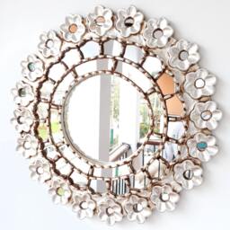 "Peruvian Mirrors ""Pink 40cm" - thumbnail 1