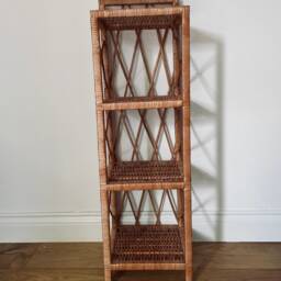 Wicker Bookcase, Wicker Shelf, Cabinet, Furniture, Kids Bedside Rattan - thumbnail 2