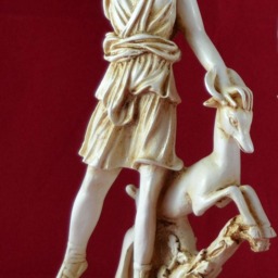 Artemis Diana Statue Greek Goddess Of The Hunt, Cast Marble - thumbnail 3