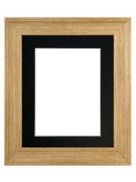 Scandi Oak Photo Frame With Black Mount