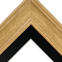 Scandi Oak Photo Frame With Black Mount - thumbnail 2