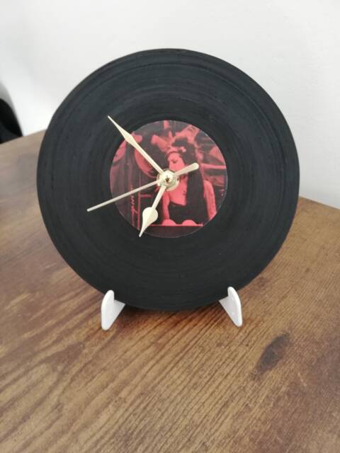 Vinyl Table Clock Customizable With Your Favorite Artist, Gift For Djs & Musicians, Silent Clock, Personalized Home Decor - image 1