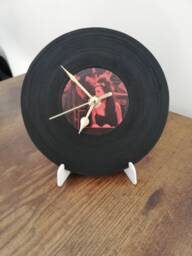 Vinyl Table Clock Customizable With Your Favorite Artist, Gift For Djs & Musicians, Silent Clock, Personalized Home Decor - thumbnail 1