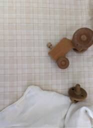Beige Plaid Mini Crib Sheet Check Preppy Nursery Bedding