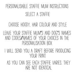 staffie Mum Definition Print, Personalised Print For A Mum, Owner - thumbnail 2