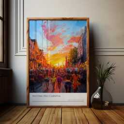 Notting Hill Carnival Poster Vibrant UK Caribbean Art Print - thumbnail 1