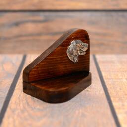 Setter - Wooden Candlestick With Dog, Souvenir, Decoration, Limited Edition, Collection - thumbnail 3