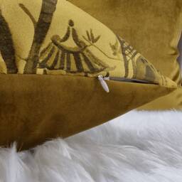 Gold Cushion Cover John Lewis Pagoda New Home Luxury Designer Handmade Pillow/(Only Cover Oriental Case - thumbnail 3