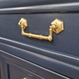 G Plan, Large Chest Of Drawers, Mcm, Navy, Sideboard, Vintage Midcentury - thumbnail 4