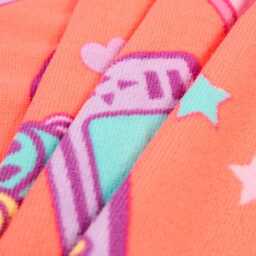 Neon Coral Gaming Beach Towel - Microfibre Video Game Print Summer - thumbnail 3