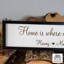 Home Is Where My Boys Are Wooden Sign For Cute Small Family Gift - thumbnail 3