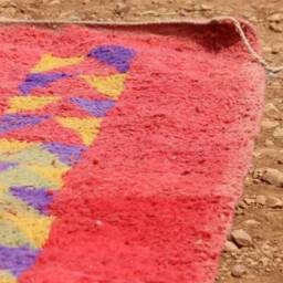 Handmade Wool Berber Rug Authentic Moroccan Boho Rug - thumbnail 4