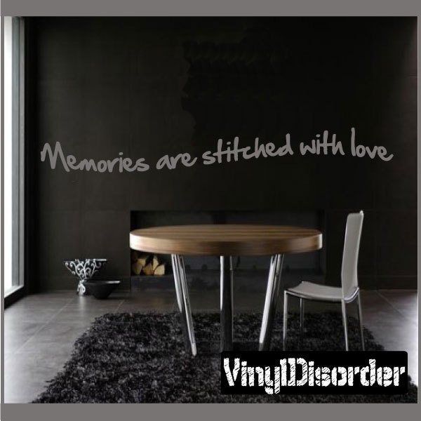 Memories Are Stitched With Love - Vinyl Wall Decal Quotes Sticker Antiquephotoquotes10Et - image 1