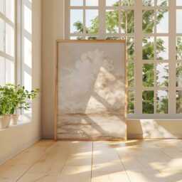 Neutral Cloud Wall Art Print Beige Landscape Poster Minimalist Modern Abstract Sky Painting Boho Aesthetic Decor Bedroom Unframed - thumbnail 3