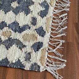 Hemp-Cotton Handwoven Kilim Area Rug, 2.5 X 4 Ft, Handmade, Kelim, Dhurry, Indian, Turkish, Oriental, Traditional, Custom - thumbnail 2