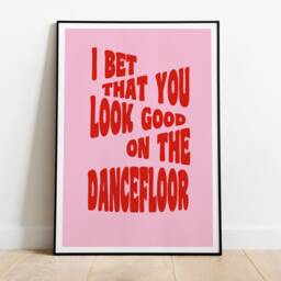 Arctic Monkeys - I Bet That You Look Good On The Dancefloor Lyrics Print A3 A4 A5 Indie Rock Band Music Art Typographic Poster -Gift - thumbnail 2