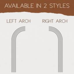 Half Arch Wall Decal - Minimalist Decor, Boho Interior Art, Modern Farmhouse Removable Stickers - thumbnail 2