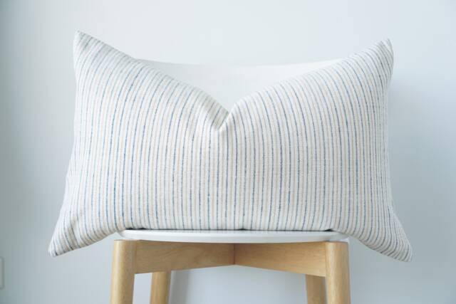 "Tribal Hemp Hand Woven Natural Dye Color Hmong Lumbar Pillow Cover 16"" X 26" - image 1