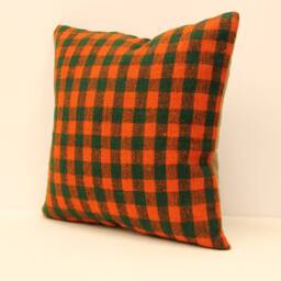 Home Decor Pillow, Kilim Cushion, Throw Pillow, Pillow Cover, 18x18 Green Patterned Carpet Boho 4Kbf-180 - thumbnail 3