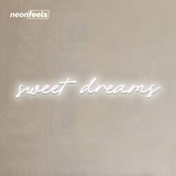 Sweet Dreams Neon Sign, Custom Light Bedroom Wall Art, Led Sign - thumbnail 2