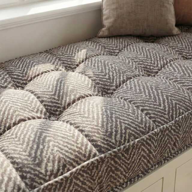 Linen Window Seat Cushion, Indoor French Style Floor Cushion - image 1