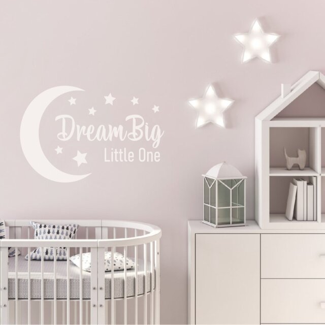 Dream Big Little One - Removable Vinyl Wall Decal Stickers Home Decor Art - image 1