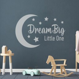 Dream Big Little One - Removable Vinyl Wall Decal Stickers Home Decor Art - thumbnail 2