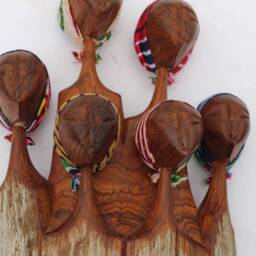 African Women Art Gifts. Handcarved Mozambiquean Elle Sandalwood Ladies Sculpture, 2 Sizes. Office/Home Table Decor Ready To Ship Express - thumbnail 4