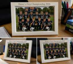 Personalised Picture Frame, 15cm X 10cm Photo, Engraved Text Frame - thumbnail 1