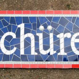 Mosaic House Sign, Name Plaque Different Sizes & Designs Available For Home Or Business - thumbnail 3
