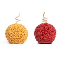 Pure Beeswax Floral Candle - thumbnail 4