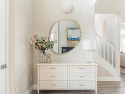 Freeform Mirror, Pebble Asymmetrical Abstract Pond Irregular Wavy Wall Mirror For Elegant Home Decor - thumbnail 1