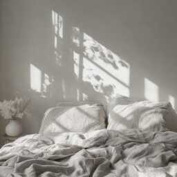 Light Gray Linen Bedding Set Rustic Duvet Cover & 2 Pillowcases Soft Medium Weight Bedding, Stonewashed Comfort - thumbnail 4