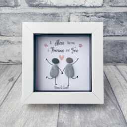Personalised Niece Gift, Auntie & Niece, Birthday Gifts, Christmas Gift For Her, Unique Keepsake Present, Family Pebble Art - thumbnail 2