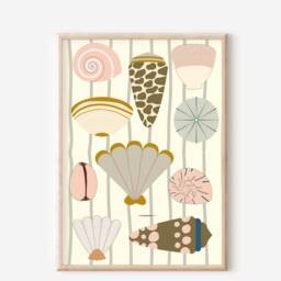 Mermaid & Shell Themed Prints For A Nursery, Little Girls Room Or Playroom. - Prints Only - thumbnail 3