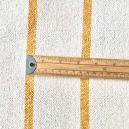 1702. Handmade Mustard Stripe Heavy French Linen Look Cushion Cover, Various Size - thumbnail 3
