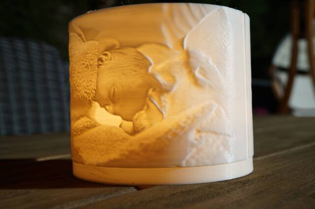Custom Photo Candle Holder - Tea Light Photographic Memories Personalized Unique - image 1