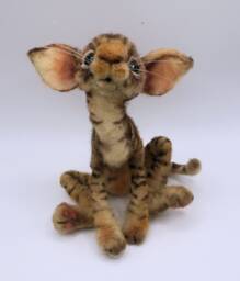 Meet Fur - Baby Fred, One Of The Siblings, Is A Softly Sculpted Natural Wool Italian Shorthaired Kitty