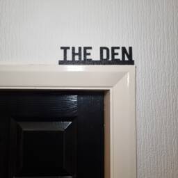 The Den Door Topper, Shelf Decor, Wall Quirky Home Interior Gift, Door Decoration - thumbnail 1
