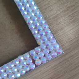 Clear Or White Rhinestone Photo Frame 4 X 6 Inches - thumbnail 4