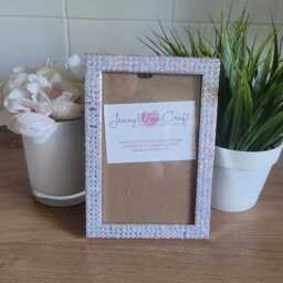 Clear Or White Rhinestone Photo Frame 4 X 6 Inches - thumbnail 3
