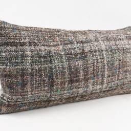 Handwoven Turkish Kilim Pillow Bohemian Home Decor - 12''x24'' - thumbnail 3