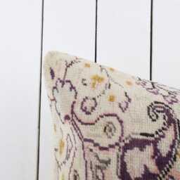 Vintage Kilim Lumbar Pillow Cover Bohemian Tribal Rug Cushion - 16x24 - thumbnail 3