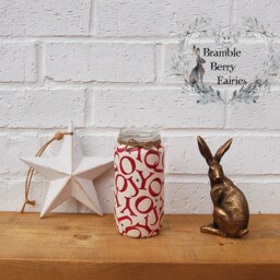 Christmas Emma Bridgewater Recycled Jam Jars Holly Joy Peace Robin Pudding Bring in The Green - thumbnail 3