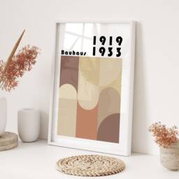 Bauhaus Style 5 Printed Wall Art A3 A4 Retro Abstract Geometric Home Decor Modern Print - thumbnail 3