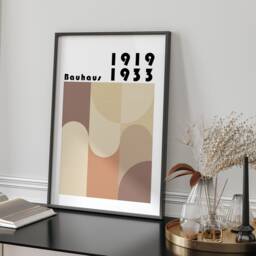 Bauhaus Style 5 Printed Wall Art A3 A4 Retro Abstract Geometric Home Decor Modern Print - thumbnail 2