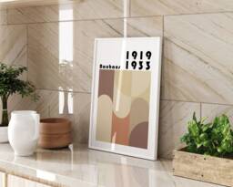 Bauhaus Style 5 Printed Wall Art A3 A4 Retro Abstract Geometric Home Decor Modern Print - thumbnail 1