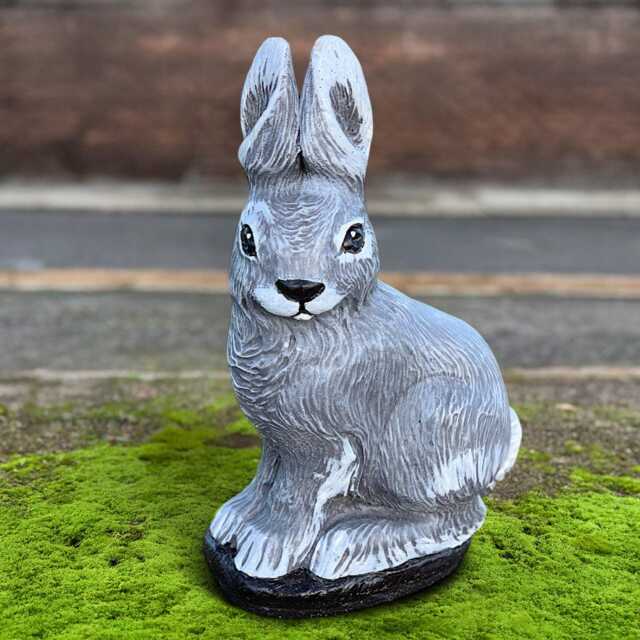 Fantasy Bunny Sculpture Concrete Rabbit Statue Outdoor Animal Figurine Cement Wildlife Decoration Handmade Ornament Rabbit Lover Gift - image 1